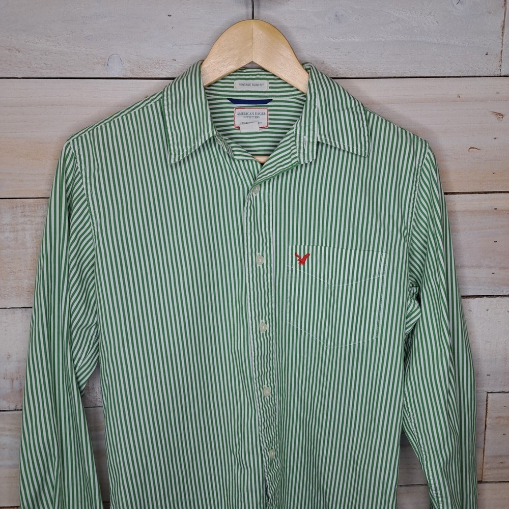 Coastal Prep New England Prep American Eagle Men's XS Shirt Vintage Slim Fit
